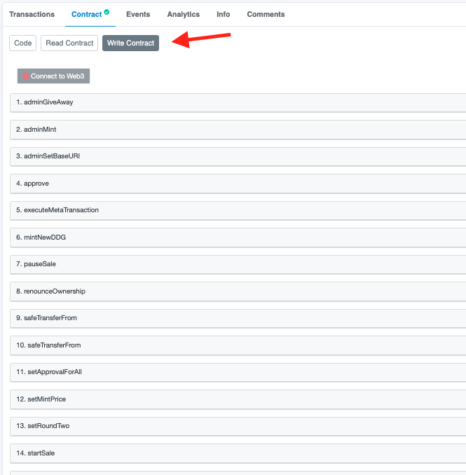 Etherscan interface